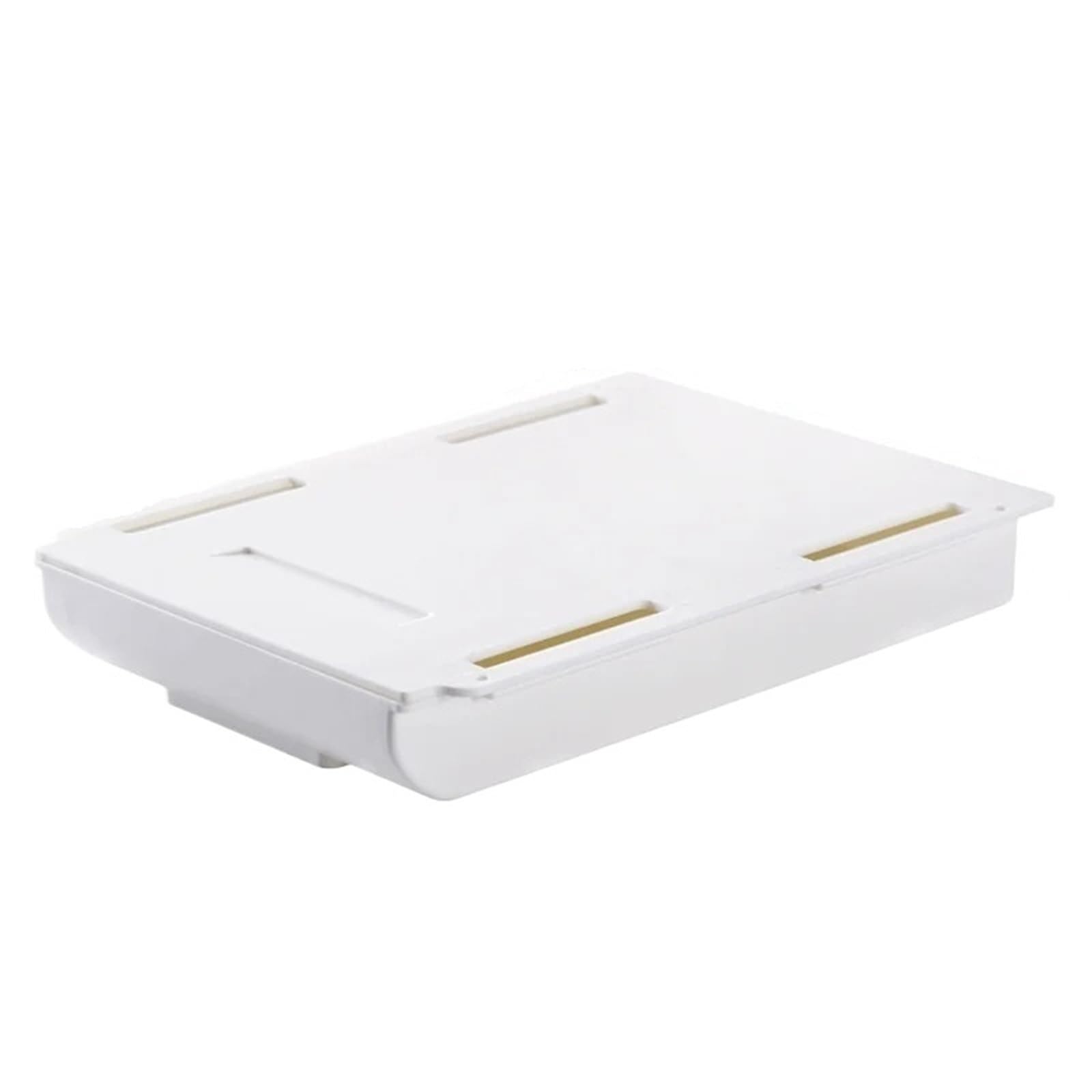 LINYpA66 Under Table Desk Drawer 1pc White SelfAdhesive Storage Drawer Box Makeup Pencil Tray Desk Hidden Under Stand Self-adhesive Under-drawer