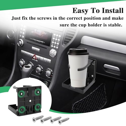 TNOMSNO Getränkehalter Auto, 2 Stück Klappbar Becherhalter, Klappbar Getränkehalter Flaschenhalter Boot Zubehör Tassenhalter, Universal Dosenhalter Flaschenhalter Tassenhalter Cup Holders für Boot