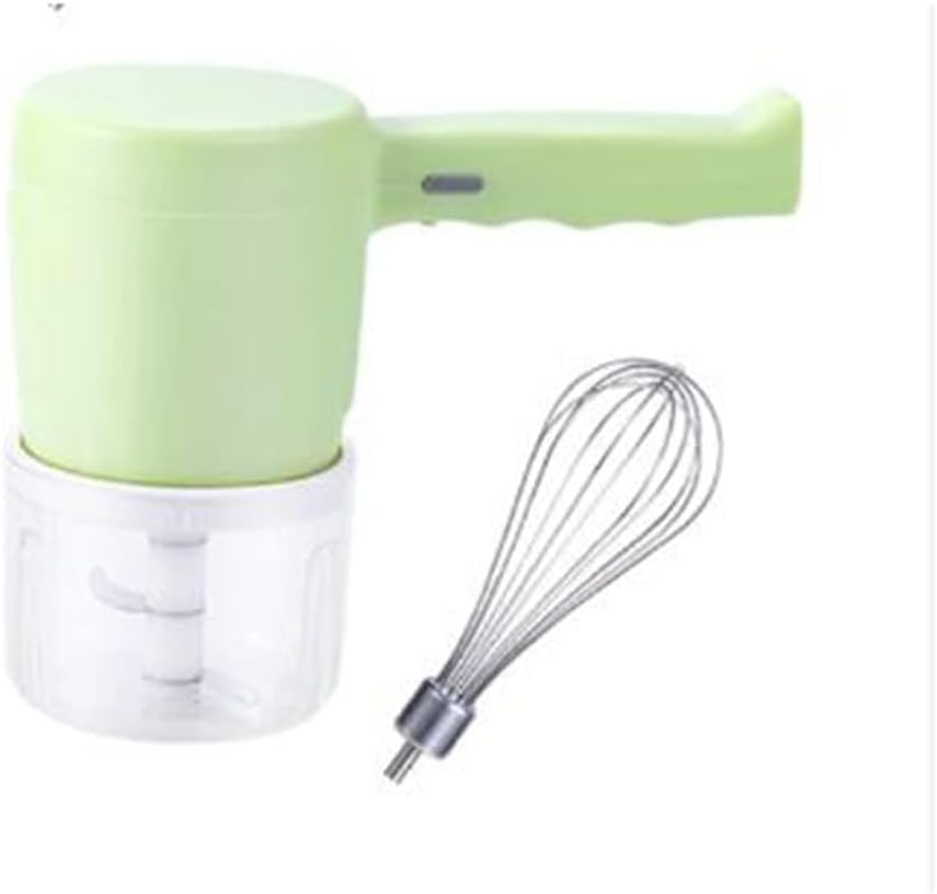 2 in 1 Electric Wireless Whisk Hand Blender Mixer USB Rechargeable with Cup (B (C As the picture shows)
