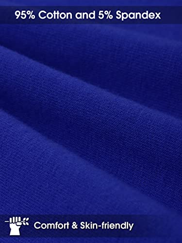 Poroka 6 Pack Baby Toddler Boys Solid Short-Sleeve Tee Shirts Infant Cotton T-Shirt with Crew Neck for Toddlers2