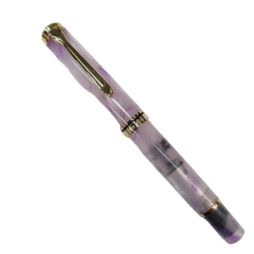 Stylo à encre avec mécanisme à piston et pointe fine de haute précision