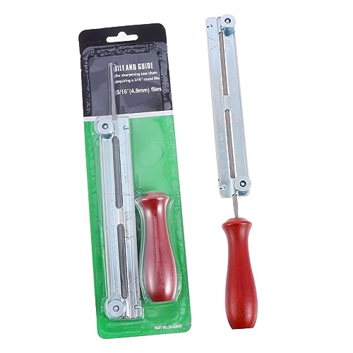 Evite cadenas desafiladas usando el juego de limas para motosierra manual