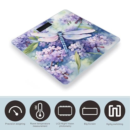Báscula Digital Floral Dragonfly para Peso Corporal miniatura 3