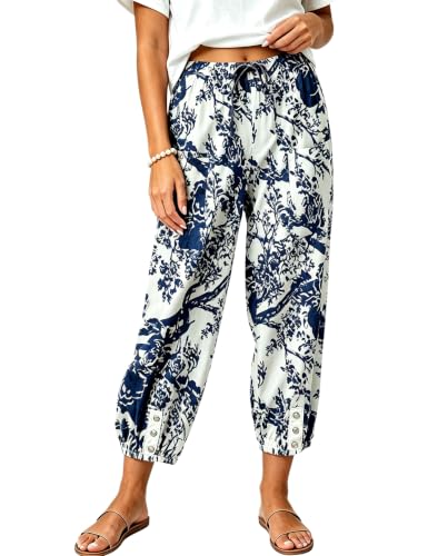 Image of Bozanly Women Casual Harem Pant Boho Loose Yoga Capris Trousers 2026