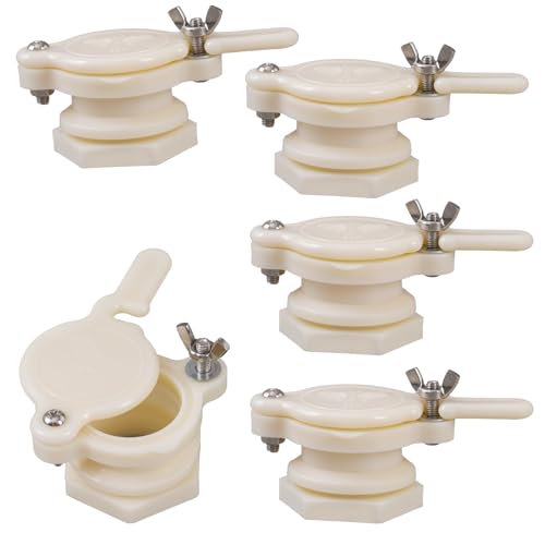 HunterBee 3/5/10 pcs Honey gate Valve for 5 Gallon Bucket bee hive gate for Honey Bucket valves Honey Extractor Bucket gate Honey Bottling Gates