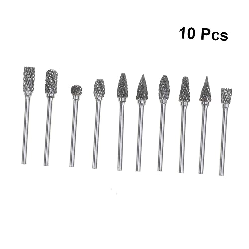 Set de 2 fresas rotativas de carburo de acero tungsteno miniatura 4