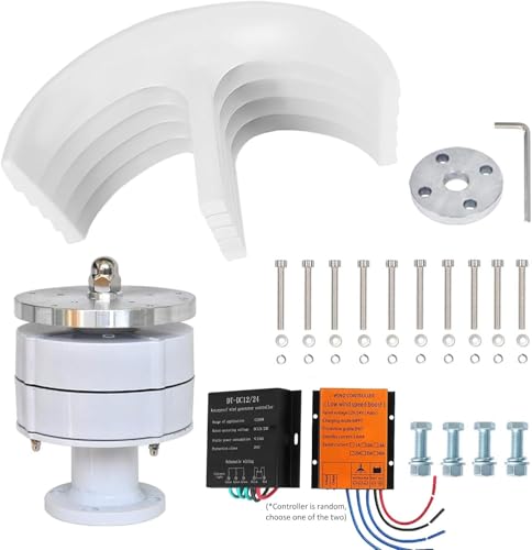 Éolienne verticale 4000W pour produire son électricité 220V dans un jardin isolé