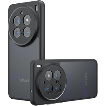 TingYR Case Compatible with Vivo X200 Pro Mobile Phone Case Shockproof Non-Slip Scratch-Resistant Anti-Fingerprint Bumper Protective Case Compatible with Vivo X200 Pro Black