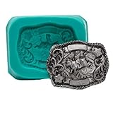 Cowboy Belt Buckle Silicone Mold Make Your Own Western Chocolate, Fondant, Candy, Soap, Resin, Clay, Wax, Flexible and Easy to Use
