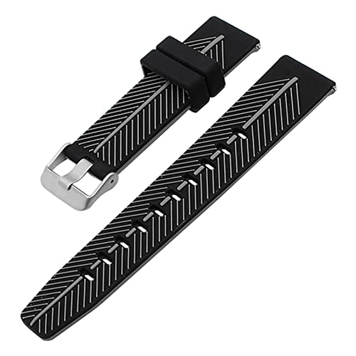 Bracelet de montre à dégagement rapide HMJGDZG silicone bicolore anti-transpiration