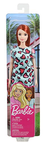 Barbie Doll, Red Hair, Wearing Yellow And Purple Heart-Print Dress And Platform Sneakers, For 3 To 7 Year Olds, Model:ghw48 #TOP5