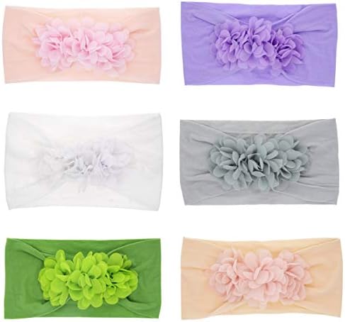 Baby Headbands with Knotted Bows, Girl's Hairbands for Newborn,Toddler and Children (Multicolor-2019B)
