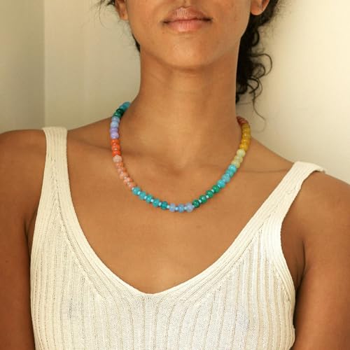 KELORIS PATH Beaded Necklaces, K Bead Letter Necklace4