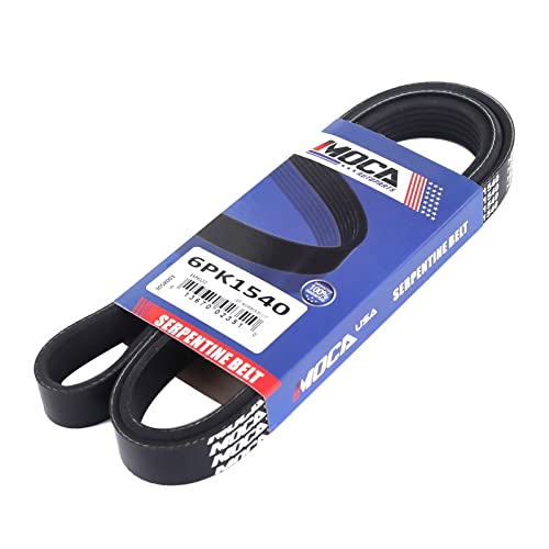 Image of MOCA 6PK1540 Serpentine Belt W /O AC Fits 98-00 for Chevrolet Prizm 1.8L, 01-05 for BMW 530i 3.0L., 01-06 for BMW 330Ci 3.0L, 98-08 for Toyota Corolla 1.8L, 00-05 for Toyota Celica 1.8L