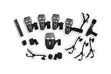 Kit includes: 1Big Drum Microphone+4Small Drum Microphones+2Condenser Microphones +2 Holders+4Clamps for Microphones+2Windscreens for Condenser Microphones+1 Carrying Case It has compact drum microphones for close miking.Connect phantom+48V power. It...