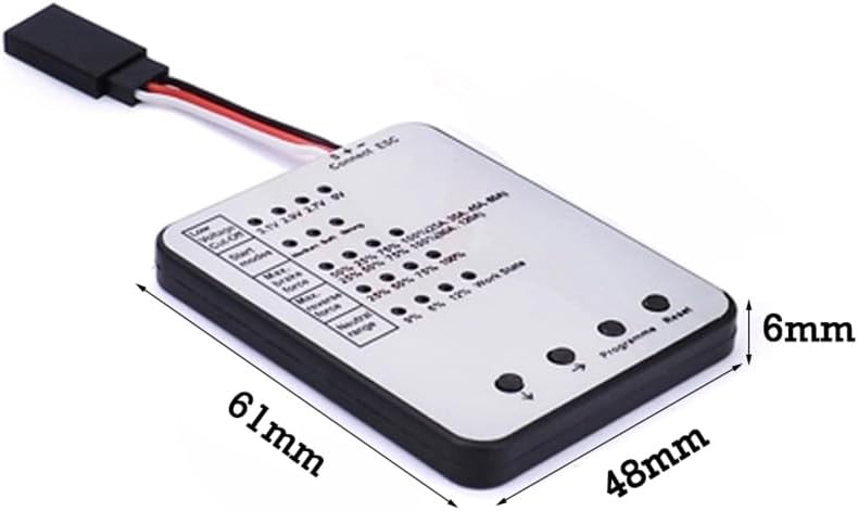 KingVal Replacement LED Programming Card Compatible with KINGVAL Surpass Hobby 25A 35A 45A 60A 80A 120A 150A RC Car Brushless ESC