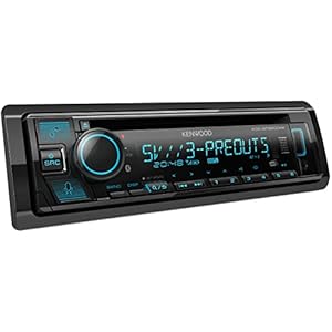 Kenwood KDC-BT960DAB CD Car Radio with DAB+ & Bluetooth Hands-Free Kit (USB, AUX-In, 3 x Pre-Out 5V, Amazon Alexa, Sound Processor, 4 x 50 W, VAR. Lighting, Antenna)