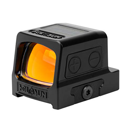 Image of HOLOSUN 509T-X2 Series Reflex Sight -Shake-Awake Parallax-Free Enclosed LED Sight with Multiple Reticle System - RMR Adapter Included- Red, Green, Gold Options