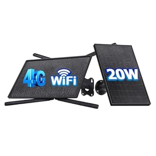 SHIWOJIA 20W Router 4G LTE Solare, Estensore WiFi Esterno, Ripetitore di Segnale con SIM, Portata WiFi 50M, IP66 Impermeabile, Autonomia Prolungata 24/7, Batteria da 20100mAh