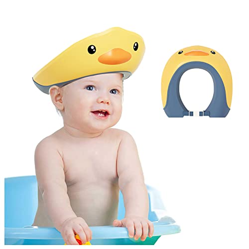 Ente Duschhaube Kinder Haare Waschen Kinderschutz Baby Duschhaube Shower Cap Augenschutz Haare Waschen (Gelb) Cover