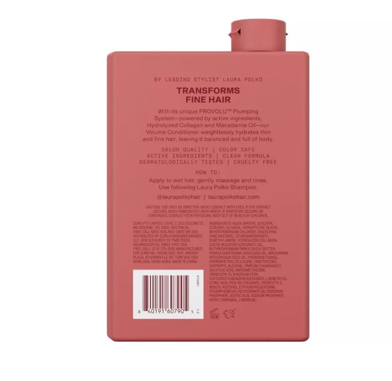 LAURA-POLKO Volumizing Conditioner for Fine & Thin Hair | 13.5 fl oz