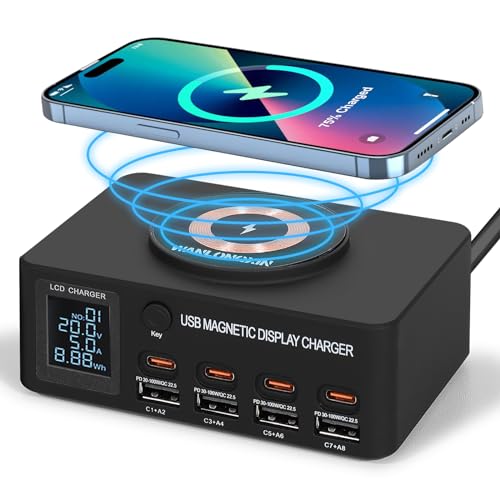 Charging Station, 100W8Port Usb Charging Station, Multiple Usb Charger Station, Charging Station for Multiple Devices, Multi Usb Charging Station, Chargers for Multiple Devices, Multi Charging Station
