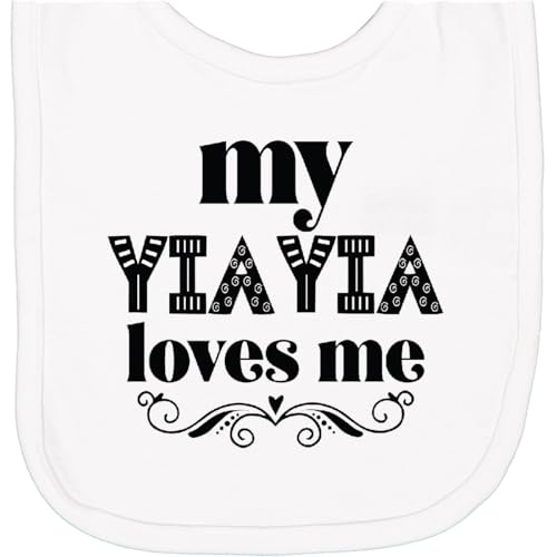 inktastic My YiaYia Loves Me Yia Yia for Grandchild Newborn Bib