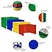 32 Pack Colorful Privacy Floders for Student Desks - Durable Plastic Erasable - Testing Dividers for Classroom - Easy Clean Privacy Shields for Student Testing Desk dividers- Includes Extra Labels