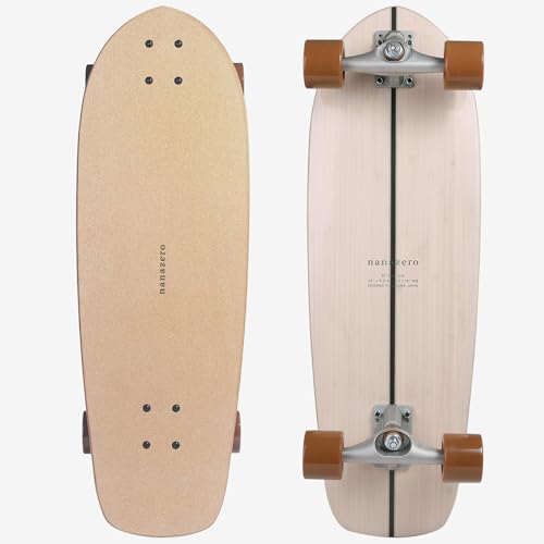 サーフスケート￼ビーチデザイン スケートボードデッキ nanazero公式】Bamboo サーフスケート 34