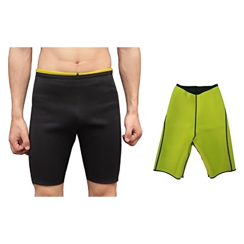 Valentina Mens Hot Body Shaper Shorts Workout Sweat Sauna Pants for Weight Loss Cover