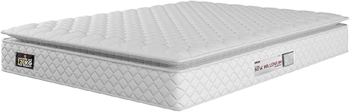 Colchão Solteiro Espuma D33 Pillow Top New Millenium Branco Hellen – Suporta Até 120 Kg Por Pessoa (Casal)