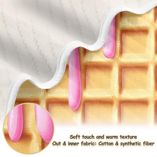 Pink Dots Ice Cream Baby Swaddle Blanket for Boys and Girls, Muslin Baby Receiving Swaddle Blanket, Soft Cotton Nursery Swaddling Blankets for Newborn Toddler Infant3