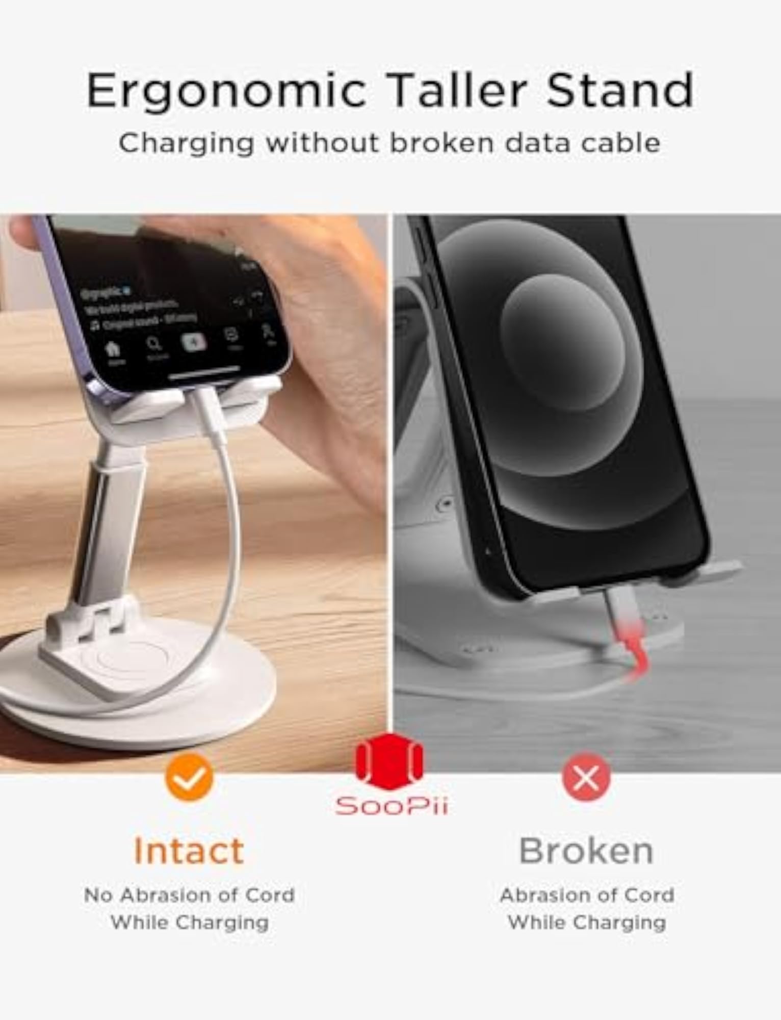 Desktop Premium Mobile Phone & Tablet Stand, Adjustable Holder