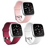 Esta correa de reemplazo fabricada por Fitbit Versa/Fitbit Versa 2 tiene conectores robustos y precisos en ambos extremos, y viene con una hebilla de metal sólido que le permite sujetar de manera segura su Fitbit Versa/Fitbit Versa 2 durante el deporte sin temor a que se caiga.