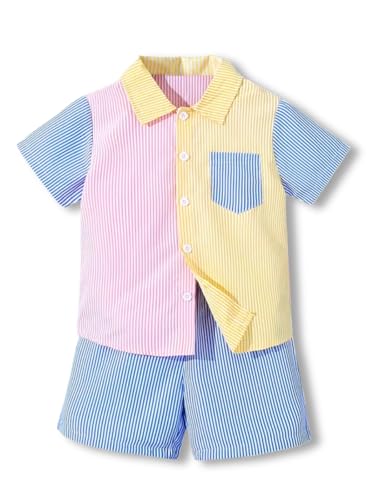 Image of Stylish Boys Co ords Dress Set | Printed Shirts and Shorts for Kids Clothes