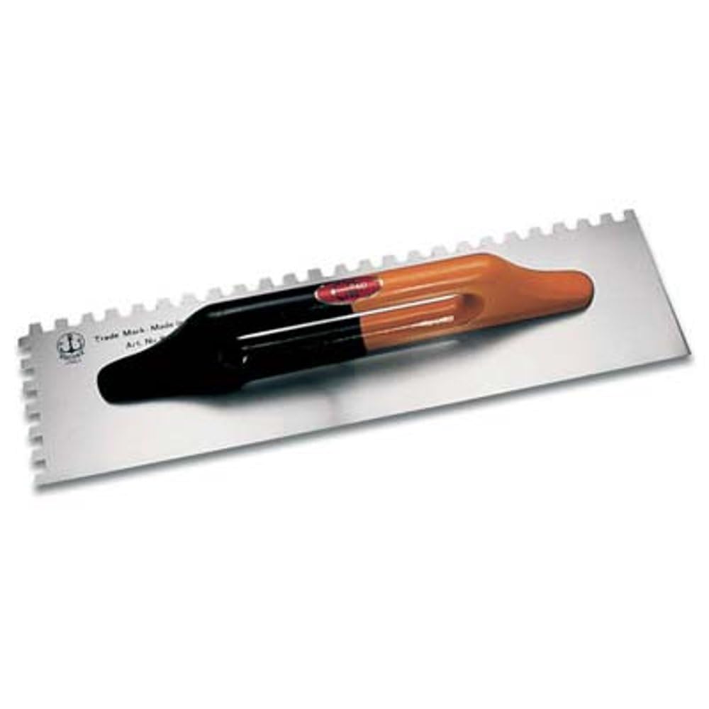 1 PZ FRATTAZZO ACCIAIO DENTATO TEDESCO 814/D ANCORA BASE LEGNO DX D.MM 10X10 MM 140X480