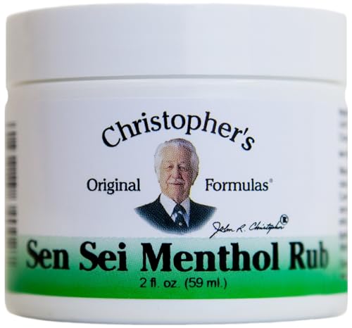 Christopher's Original Formulas Sen Sei Menthol Rub Ointment 2 oz – Natural Sinus & Nasal Passage Support with Eucalyptus, Camphor & Menthol