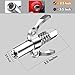 MYPROKIT Double Handles Grease Gun Coupler Tip 6 Thickened Jaws, 12000 PSI High Pressure Quick Release Fittings Compatible with All Grease Guns 1/8