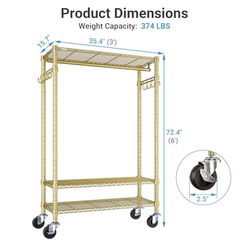 Image of VIPEK R3 Portable Closet for Hanging Clothes Rolling Clothes Rack