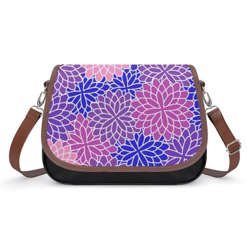 Sac à bandoulière fleuri pour sorties en ville et bureau