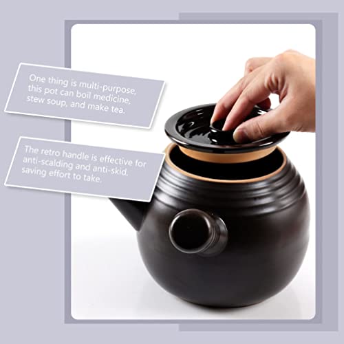 Cabilock 2L Caçarola Cerâmica Potenciômetro Vintage Porcelana Potenciômetro Retro Earthenware Stew P