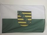 Anwendung: Boots AZ FLAG BOOTFLAGGE Sachsen 45x30cm - Sachsen BOOTSFAHNE 30 x 45 cm Marine flaggen Top Qualität