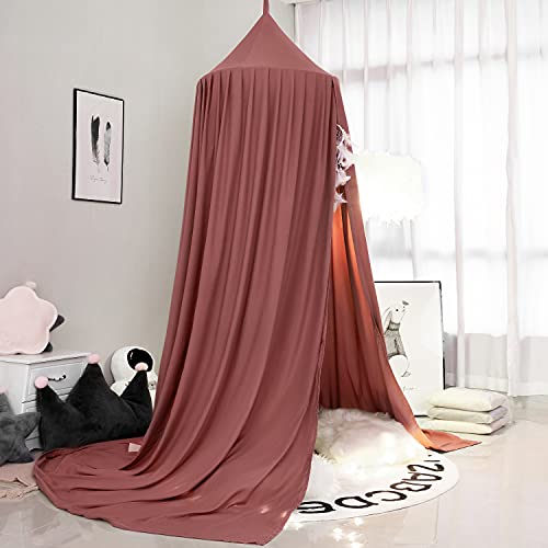 Extra Large Kids Bed Canopy For Girls Boys Bedroom Decor,Crib Canopy Nursery Canopy Hanging Canopy Blocking Light Canopy Reading Nook Canopy (Rose Red) #TOP1