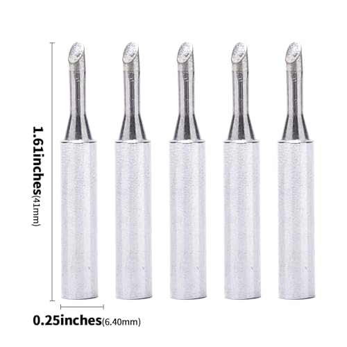 Image of YIHUA #1401-TYPE-3C Soldering Iron Tips Set 5PCS for YIHUA 926LED-III(110W,Red), 939D+ III EVO, 948D-III,948DQ-III, 938BD+-II & 995D+ EVO（Green）Soldering Stations ONLY