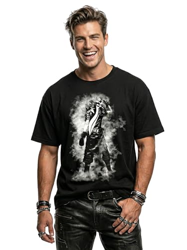 Miniatura 4 de Makaya Camisetas Frikis Hombre - Final Fantasy T-Shirt Videojuegos Negro L