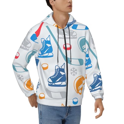 Sweat à capuche hockey homme contre le froid pour trajets et voyages