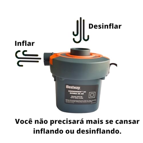 Colchao Solteiro Inflável Veludo Macio+ Bomba De Ar Eletrica