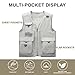 Generic Custom Your Logo Mens Outdoor Work Vest for Fishing Lightweight Sleeveless with Multi Pocket Photography Teamwork, Large, Black