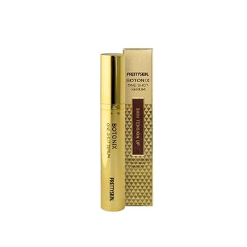 PRETTYSKIN BOTONIX One Shot Facial Serum with Peptides & Cooling Roller Targeted Firming & Hydration for Delicate Areas 14.5g