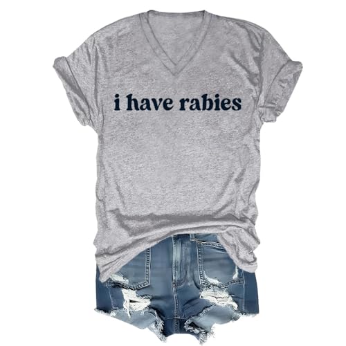 I Have Rabies Tshirt, I Have Rabies Shirt, Funny Print Shirts Women Man